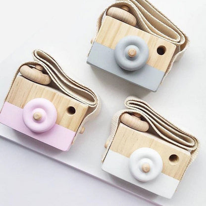 Cute Wooden Baby Kids Toys Camera