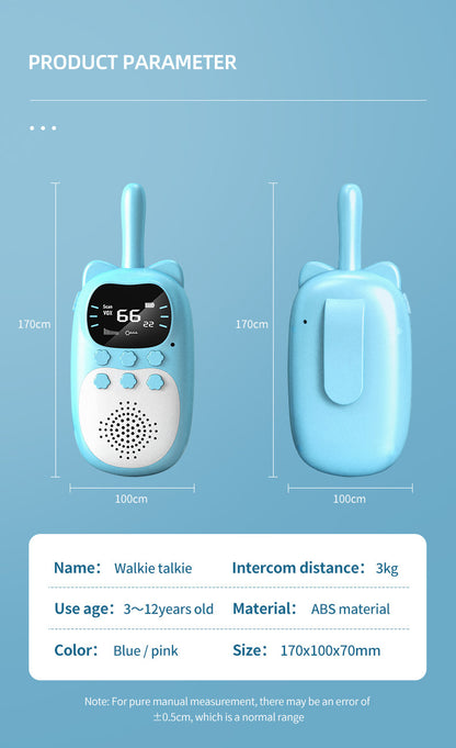 Walkie-Talkie 3KM Wireless Handheld USB Charging Parent-child Interaction Toys Gift