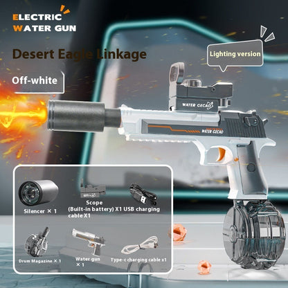 Fire Rat Electric Water Pistol Cool Light Full Automatic Water Spray Gun