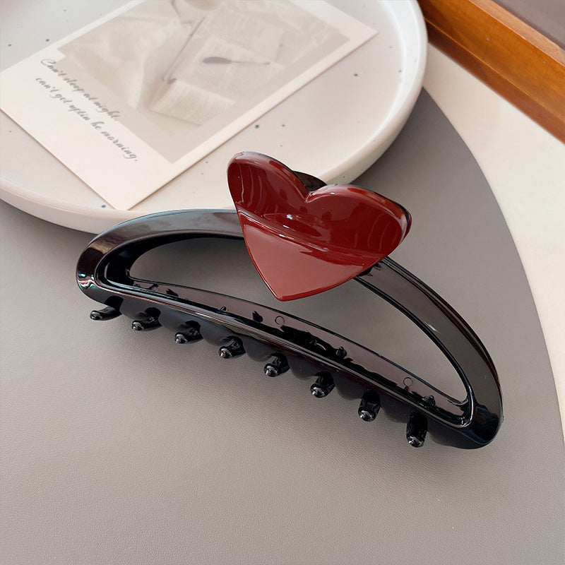 Large Love Heart-shaped Hair Claw