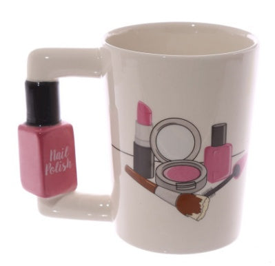 Cute Makeup Tools Handle Mugs
