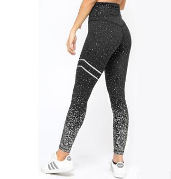 Hot Stamping Yoga Pants High Waist Stretch Fitness