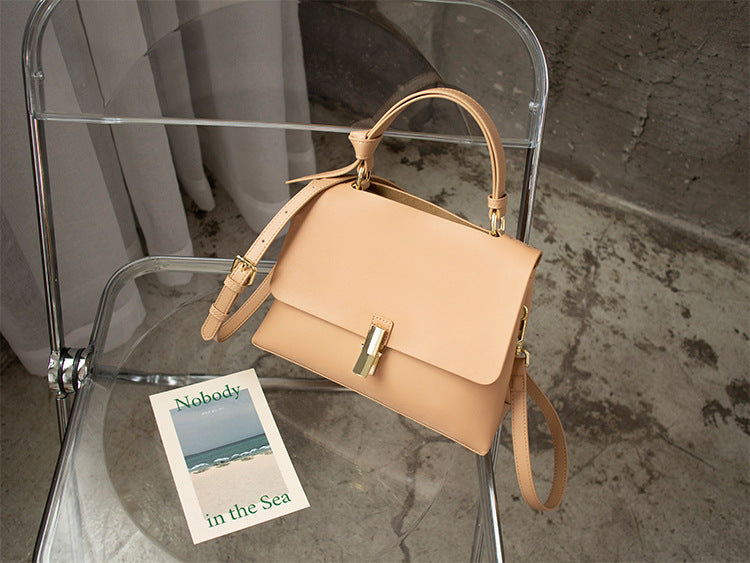 Women's leather shoulder messenger bag