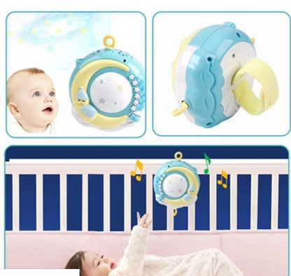 Baby Rattles Crib Mobiles Toy Holder Rotating Mobile Bed Bells