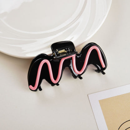 New Candy Color Checkerboard Acetate Hair Claw