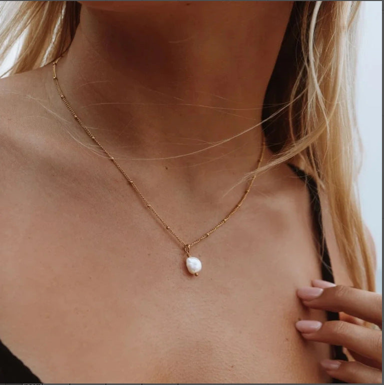 Pearl Pendant Necklace For Women Light Luxury Temperament