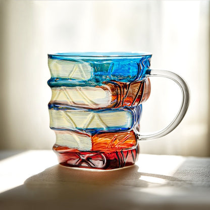 High Borosilicate Artificial Painted Novelty Book Mug