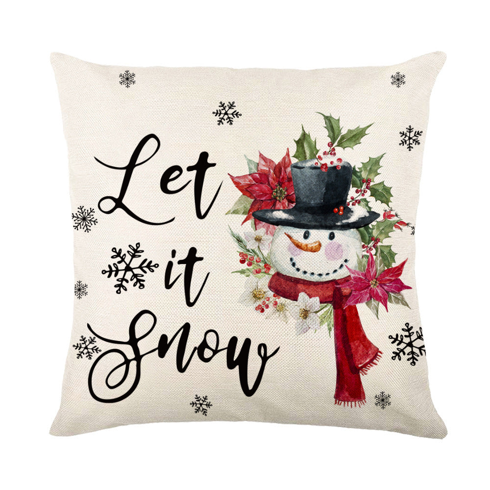 Christmas Decorations sofa Square Throw Pillow Cushion Cover