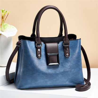 Women Shoulder Bag Big Buckle Handbag