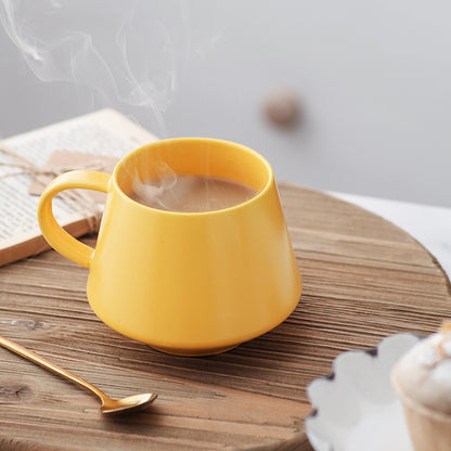 Large Capacity Simple Macron Ceramic Mug