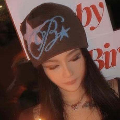 Rockstar Jacquard Knitted Beanie