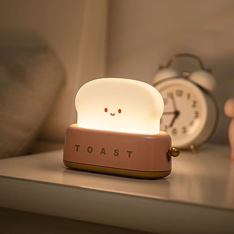 Creative LED USB Charging Dimming Toast Lamp