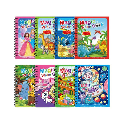Children's Kindergarten Magic Repeated Graffiti Watercolor Painting Book Album