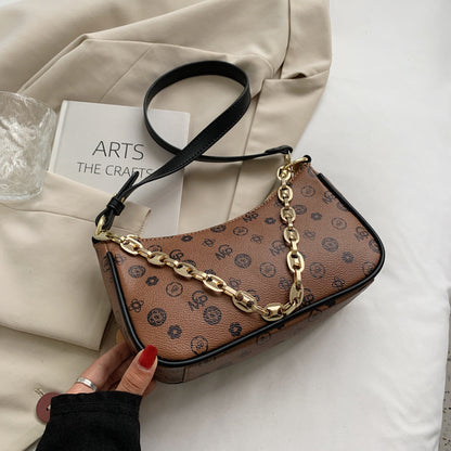 Contracted Small Bag Female Autumn Tide Pearl Chain