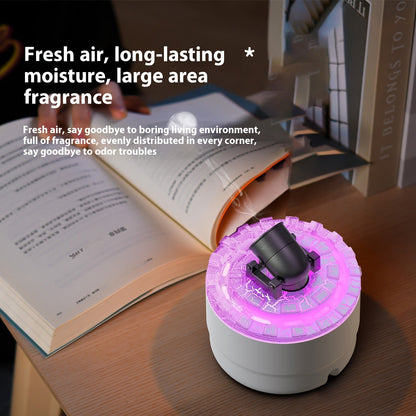 Battery Aroma Diffuser Convenient Bedroom Colorful Flame Ambience Light Humidifier