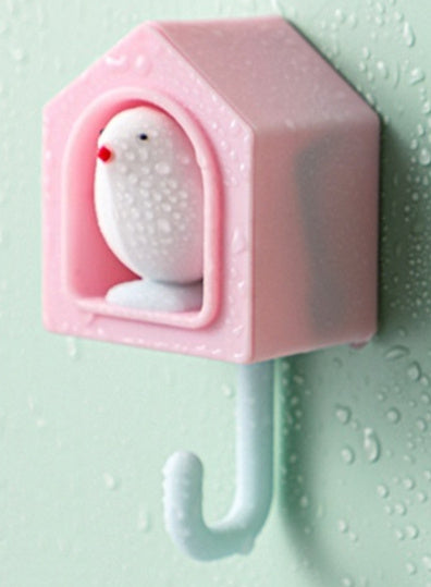 クリエイティブな鳥フック。強力でシームレス。パンチ不要。寝室のドアの後ろに粘着。