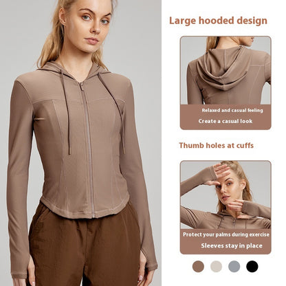 Long Sleeve Yoga Wear Coat