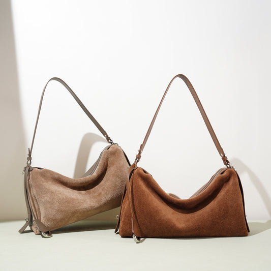 Cowhide All-match Large Capacity Totes Handbag