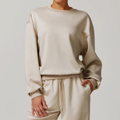Spring Crew Neck Casual Women's Sweater Loose Long Sleeve