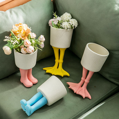 Duck feets Home Soft Decoration Vases