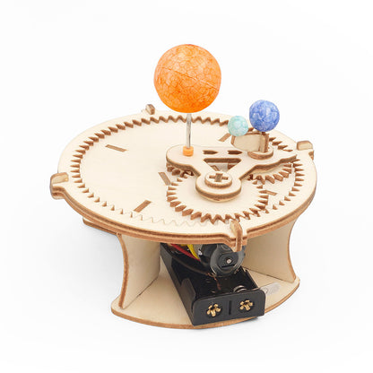 Wood Solar System Globe Earth Sun Moon Model Kids Toy