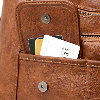 New Soft Leather Two in One function Both Shoulder Bag & Backpack Options.