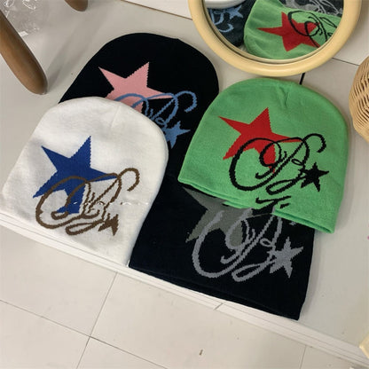 Rockstar Jacquard Knitted Beanie
