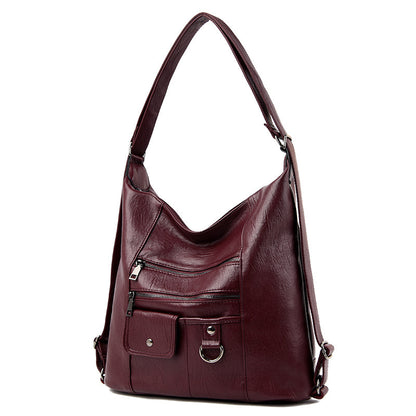New Soft Leather Two in One function Both Shoulder Bag & Backpack Options.