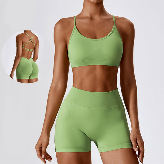 Seamless Beauty Back Yoga quick-drying suit