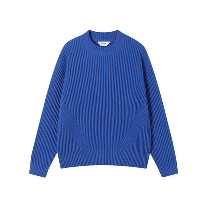 NOIR BLEU ORGANIC COTTON KNIT SWEATER