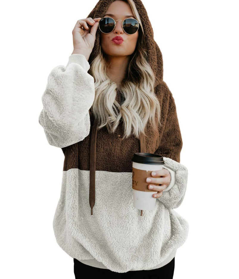 Women Casual Plush Hoodie