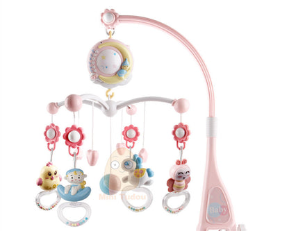Baby Rattles Crib Mobiles Toy Holder Rotating Mobile Bed Bells