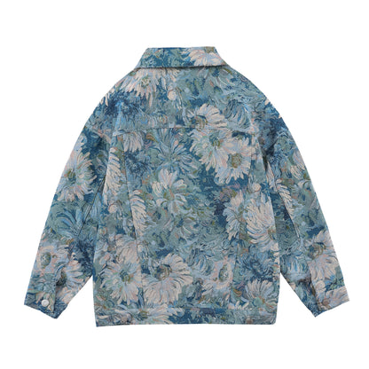 FLORAL DENIM OVERWEAR