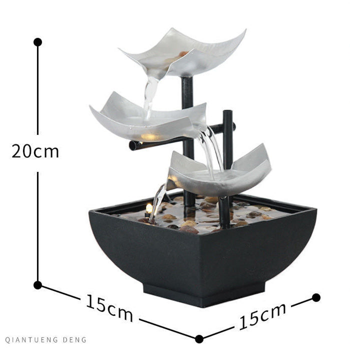 Fließende Wasserornamente Desktop-Brunnen Handwerk für Wohnkultur