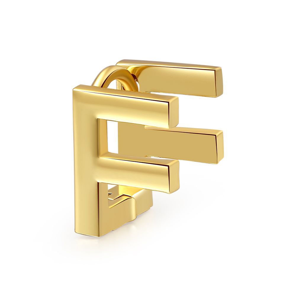 18K Gold Color Preserving Jewelry Name Letter Earrings Earrings
