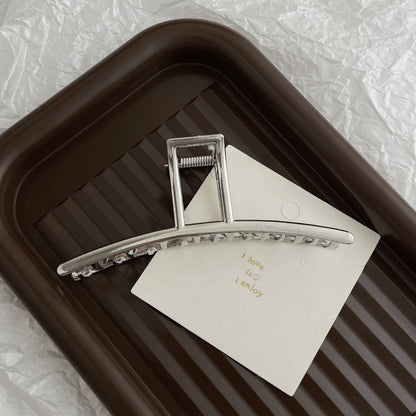 Silver Metal Barrettes Updo Hair Claw