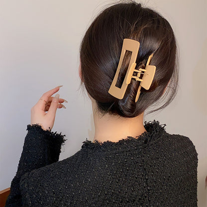 Women's Simple And Versatile Solid Color Hair Claw