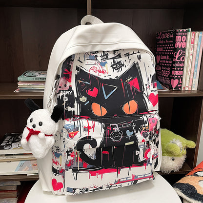 Harajuku Style Personalized Graffiti Backpack