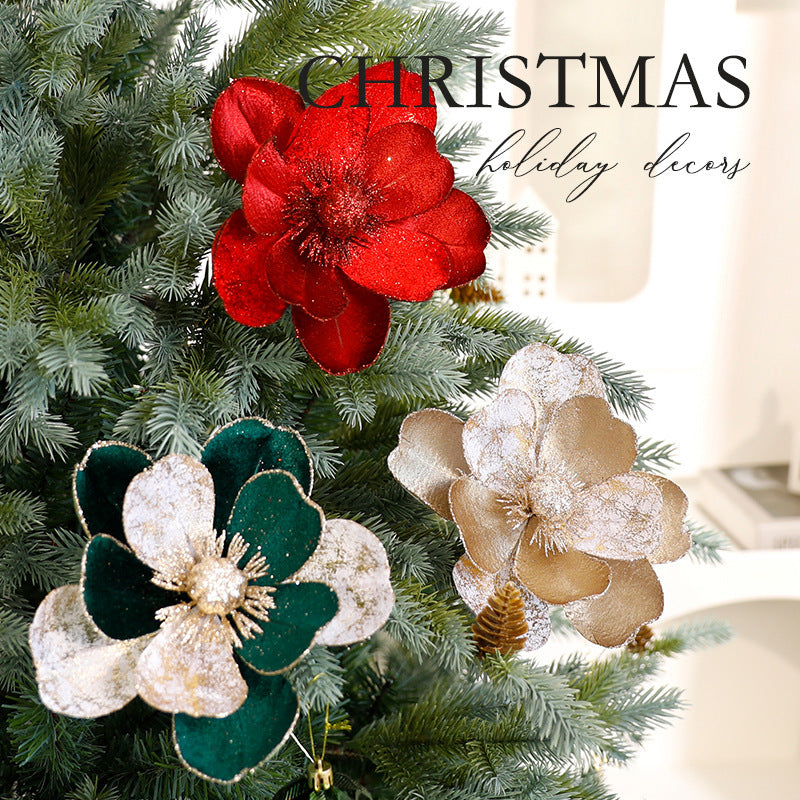 Christmas Tree Flower Ornaments Decorations
