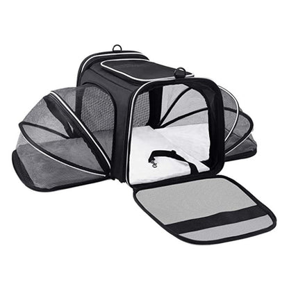 Carrier For Cat Pet Airline Approved Expandable Foldable Travel Bag