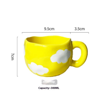 Cute Girl Heart Creative Hand-pinched Coffee Cup