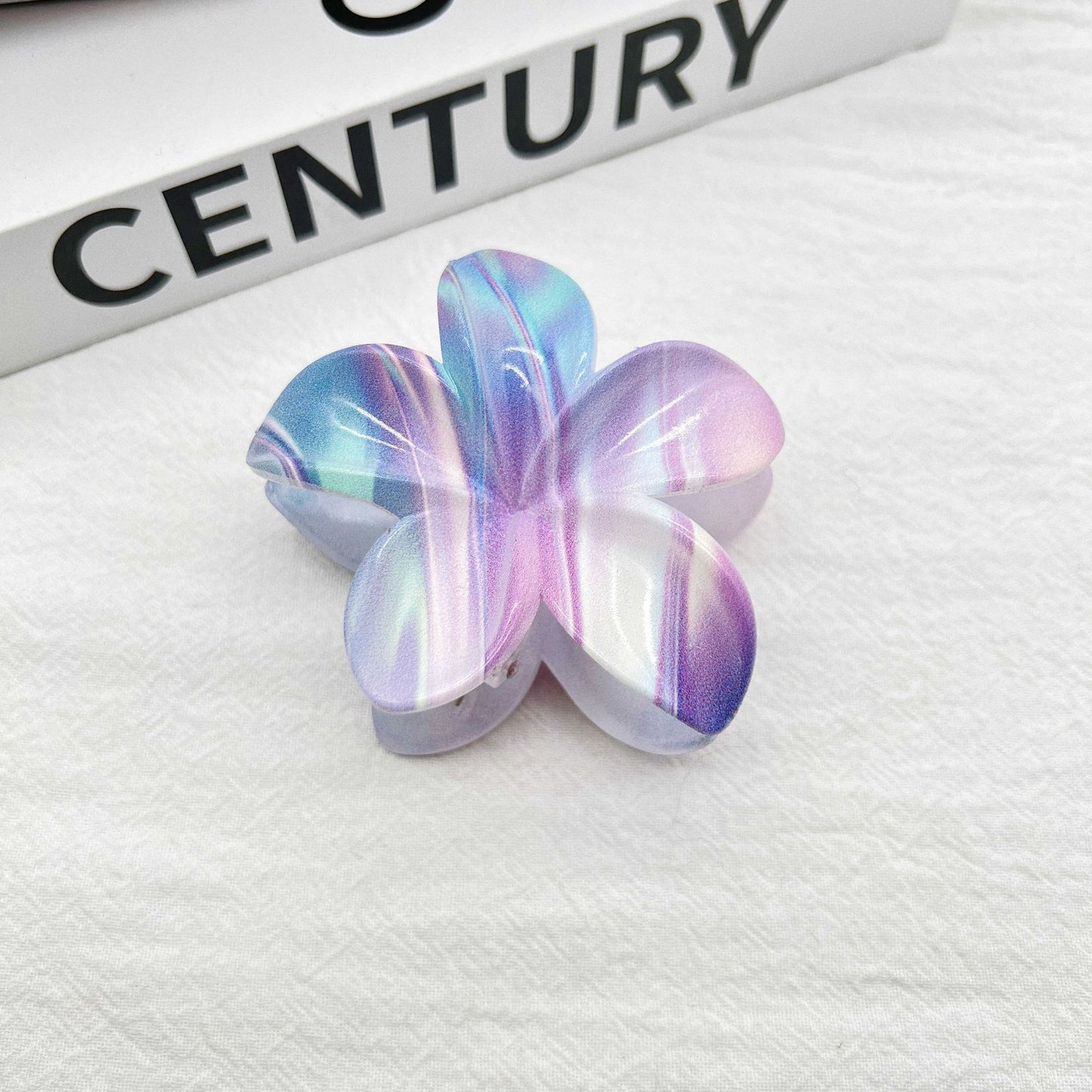 Color Blooming Plumeria Rubra Hair Clip