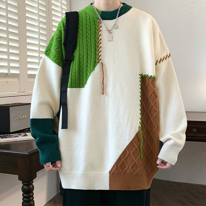 RECONSTRUCTED PULLOVER SWEATER
