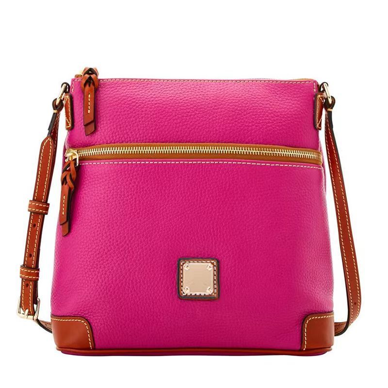 Vintage Lychee Grain Texture Crossbody Bag
