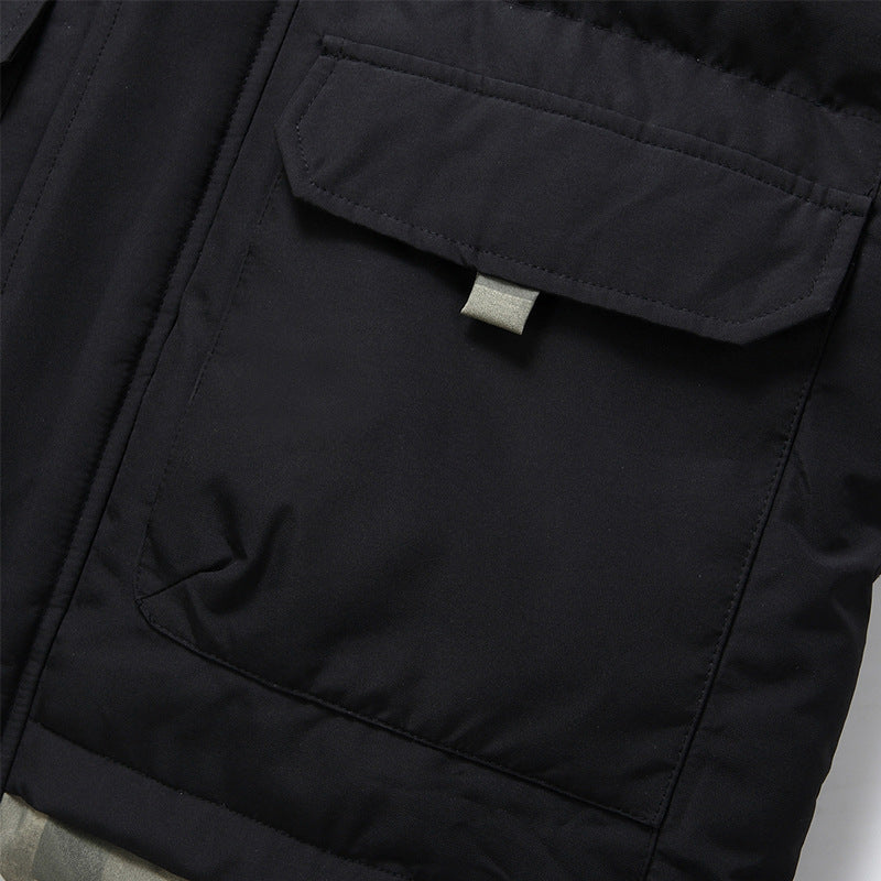 Cotton-padded Men's Simple Jacket