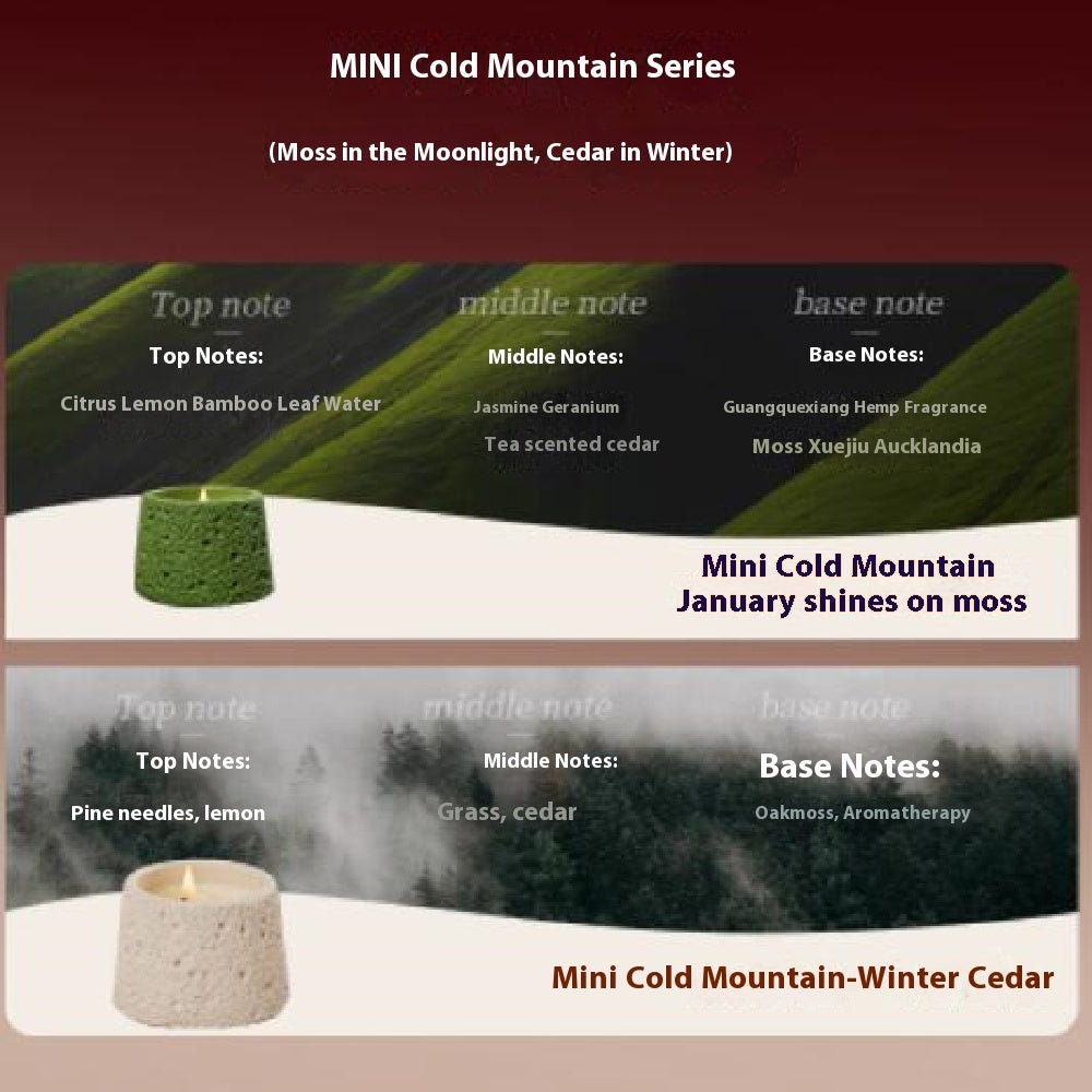 Cold Mountain Series Aromatherapy Candles For Home Sleep Aid