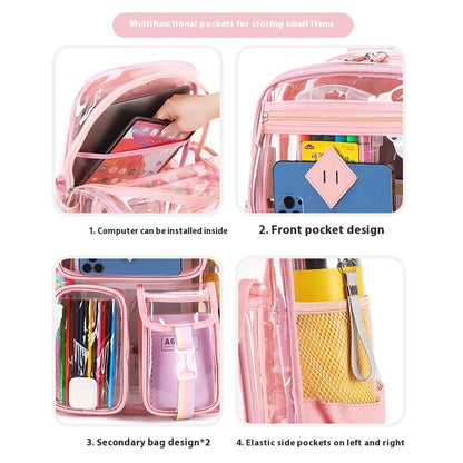 Transparent Waterproof Primary Schoolbag