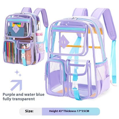 Transparent Waterproof Primary Schoolbag
