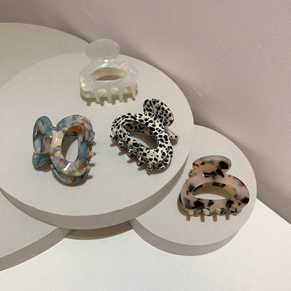 Retro Leopard Point Temperament Tortoise shell Claw