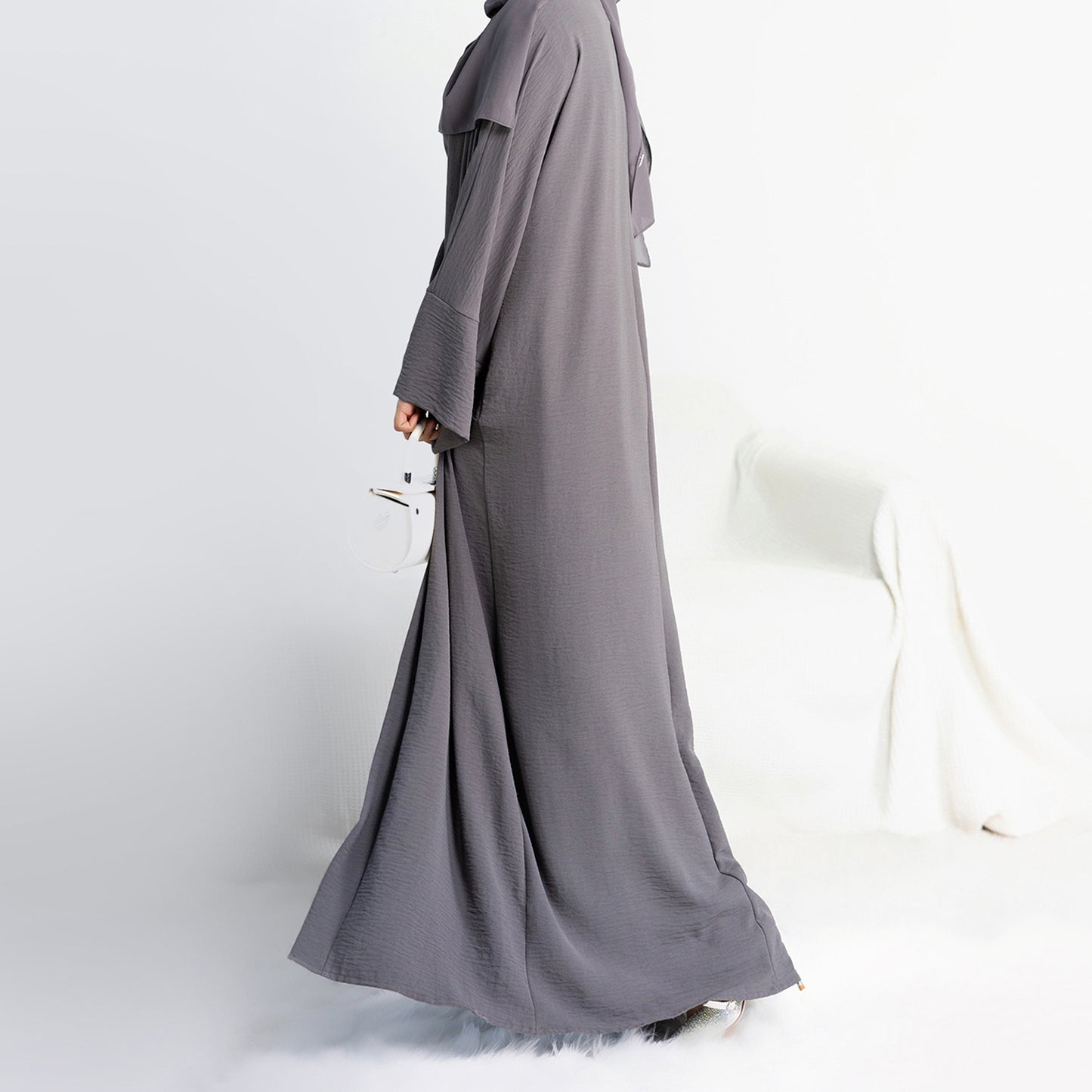 Solid Color Two-piece Abaya